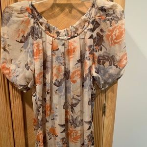 Light, summery, short sleeve blouse by Joie
